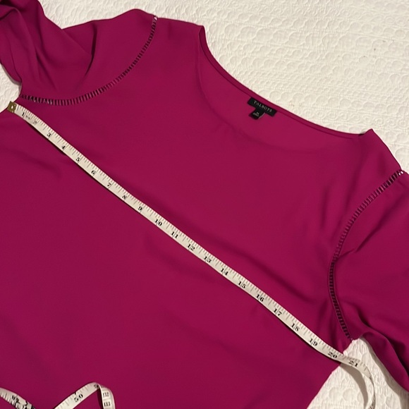 Two TALBOTS TOPS : 2(two) ladies M :black & fuchsia pink - Picture 8 of 11